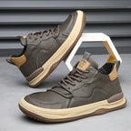 ALBERTI LEATHER TRAINERS